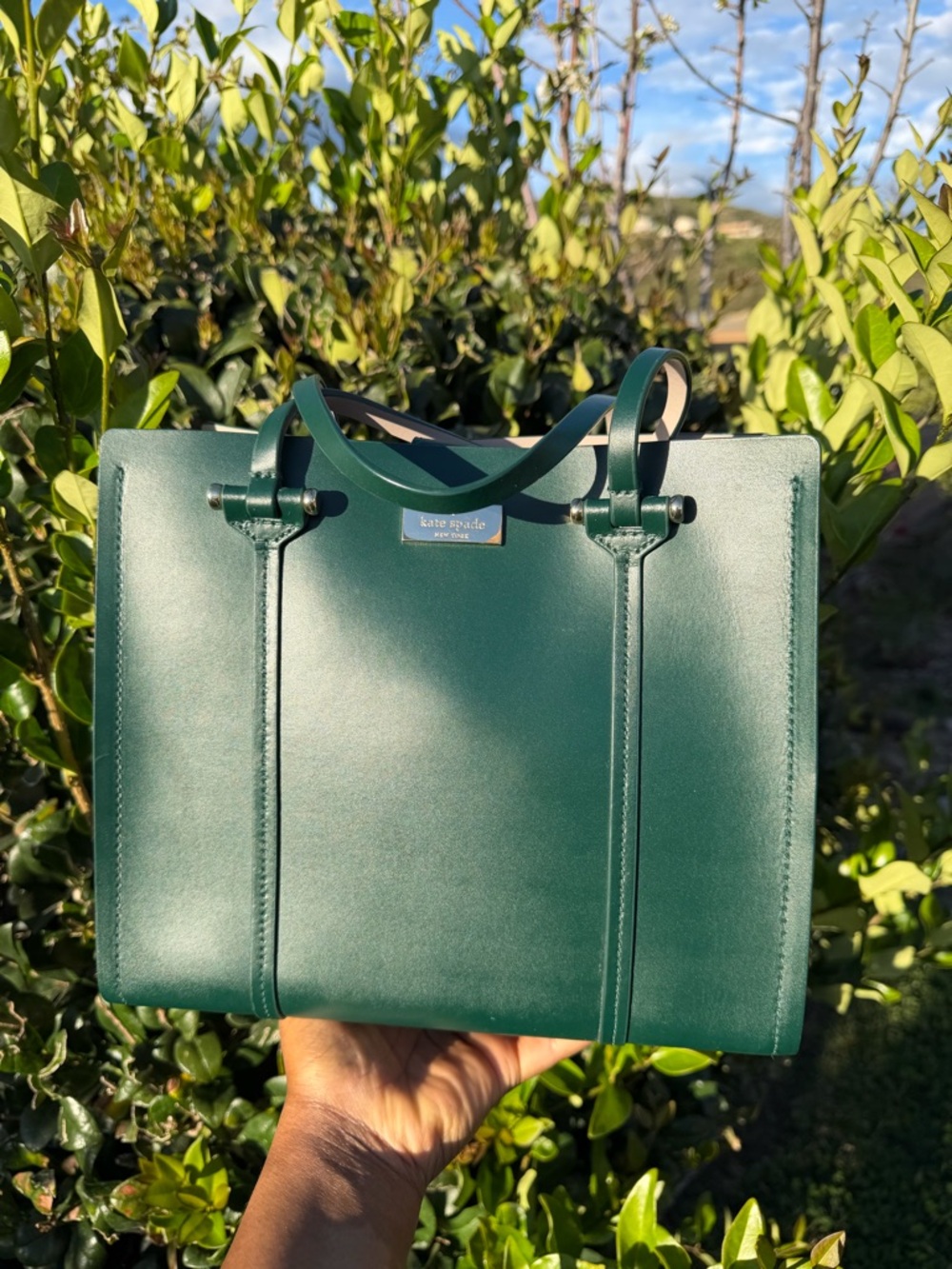 Kate Spade Arbor Hill Emerald Green Leather Purse